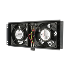 ExtraLink EX.19102 19" 2 ventilátoros hűtőegység 2U - Fekete (EX.19102) asztali számítógép kellék