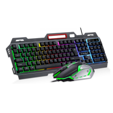 ExtraLink TF600 2in1 Vezetékes Gaming Billentyűzet ENG + Egér szett - Fekete (EX.36042) billentyűzet