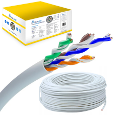 ExtraLink U/UTP CAT5e Installációs kábel 100m - Szürke kábel és adapter