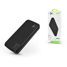 Extreme Univerzális hordozható, asztali akkumulátor töltő - Extreme POW0054 Power Bank - 2xUSB+microUSB+Type-C+Lightning - 10.000 mAh - black power bank