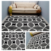  Eylül Szürke-Fekete Körkörös Mintás 220x280 Szőnyeg 01207D-SIYAH-GRI-220280