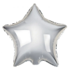  Ezüst csillag Silver fólia lufi 44 cm