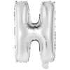  Ezüst Fólia Lufi - H Betű - 42 cm