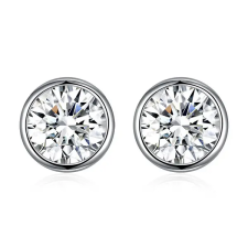  Ezüst Fülbevaló Fehér Swarovski® Kristállyal fülbevaló