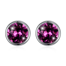  Ezüst Fülbevaló Lila Swarovski® Kristállyal fülbevaló