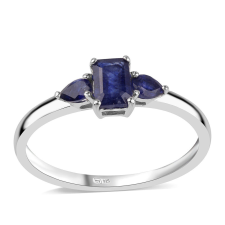  Ezüst Gyűrű Ausztrál Kék Zafírral, ROS882/54 gyűrű