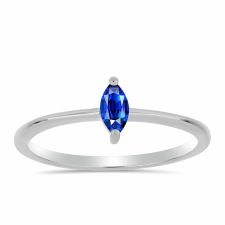  Ezüst Gyűrű Ausztrál Kék Zafírral, Y60055/62 gyűrű