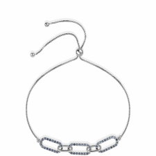  Ezüst Karkötő Ausztrál Kék Zafírral, ROS886 karkötő