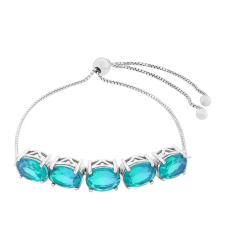  Ezüst Karkötő Páva Kvarccal, PCY11663 karkötő