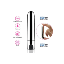  Ezüst nyíl vibrátor 9cm ,akkus. vibrátorok