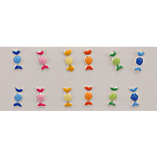  Ezüst Toscana Gyermek Fülbevaló— cukorka fülbevaló