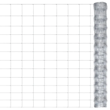  ezüstszínű horganyzott acél kerti kerítés 50 x 12,5 m kerti bútor