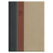  F021 Fashion A5 napi naptár - Antracit-Barna-Bézs határidőnapló