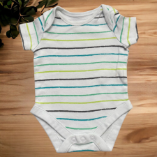 F&F Zöld csíkos body kombidressz, body