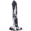 F*CK MY COLOR Nagal – prémium fekete-fehér dildo 21 x 4 cm