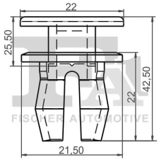 FA1 Patent, dísz-/védőléc 11-20036.5 autóalkatrész