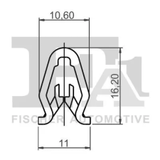 FA1 Patent, dísz-/védőléc 89-40021.5 autóalkatrész