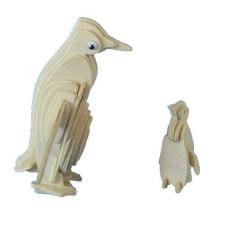 Fa 3D puzzle pingvin - gyerekeknek puzzle, kirakós