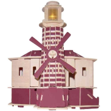 Fa 3D puzzle világítótorony puzzle, kirakós