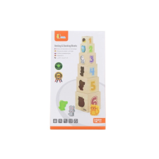 Fa beillesztő kockák gyerekeknek puzzle, kirakós