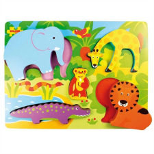 Fa beillesztős kirakó Safari puzzle, kirakós