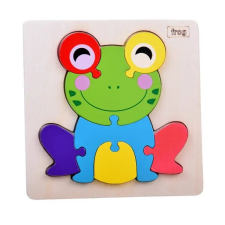  Fa béka 3d puzzle - montessori játék gyerekeknek kreatív és készségfejlesztő