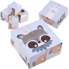 Fa blokkok puzzle állatok képek #4114 puzzle, kirakós