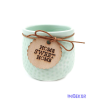  Fa címkés Home Sweet Home kaspó 9cm - Menta