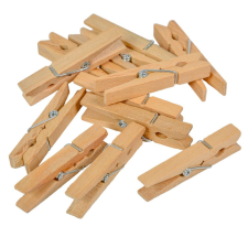  Fa csipesz natúr 4,8cm 12db-os dekorációs kellék