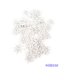  Fa dekor 8 ágú csillag 40db/csomag dekorációs kellék