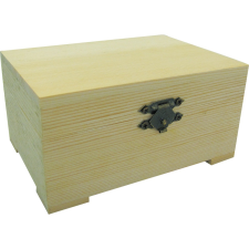Fa doboz, 12,5cm x 9 cm x 6,3cm dekorálható tárgy