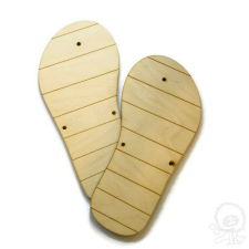  Fa figura - Strandpapucs - 2db dekorációs kellék