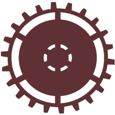  Fa figurák - Fogaskerekek, 6db/csomag dekorációs kellék