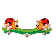  Fa fogas három kerek akasztóval, katicabogarak DoDo bútor