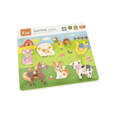 Fa hangos puzzle háziállatokkal puzzle, kirakós