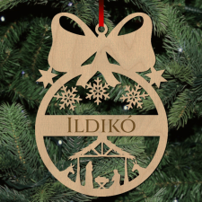  Fa karácsonyfadísz - Egyedi neves - Betlehem karácsonyfadísz