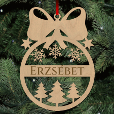  Fa karácsonyfadísz - Egyedi neves - Fenyőfák karácsonyfadísz