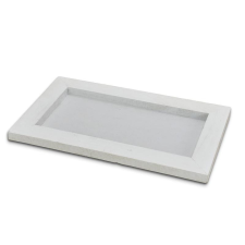  Fa keret fehér 25x15cm, mag:1,3cm dekorációs kellék