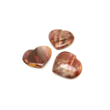 Fa kövület szív 3-3,5cm medál