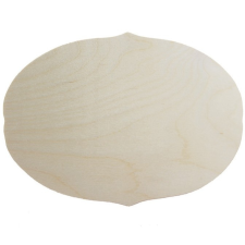 Fa lap ovális, íves mart szélű 15,5cm x 21cm dekorálható tárgy