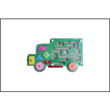  Fa Mágneses labirintus - Teherautó - zöld fajáték
