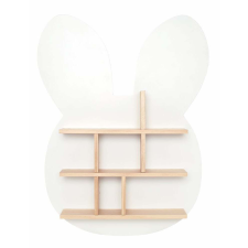  Fa nyuszi formájú polc, fehér Jabadabado fajáték