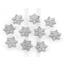  Fa pehely glitterekkel - 10 db dekorációs kellék