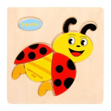  Fa puzzle  - Katicabogár (9 db-os készségfejlesztő játék kicsiknek) fajáték