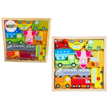 Fa puzzle közlekedési eszközök puzzle, kirakós