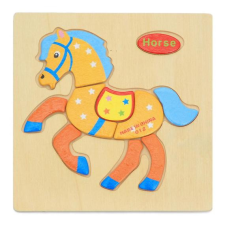 Fa puzzle - ló puzzle fából puzzle, kirakós