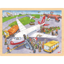Fa puzzle - Repülőtéren 96 darabos puzzle, kirakós