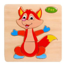 Fa puzzle - Róka (11 db-os készségfejlesztő játék kicsiknek) fajáték