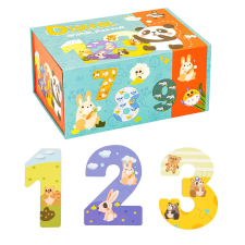  Fa puzzle számokkal fajáték