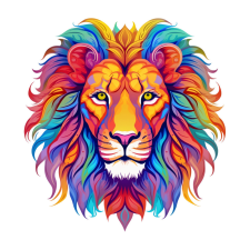  Fa puzzle, színes A4 méretű (oroszlán) puzzle, kirakós